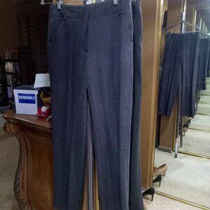 MAX STUDIO grey twill slacks, size 2, inseam about 32"